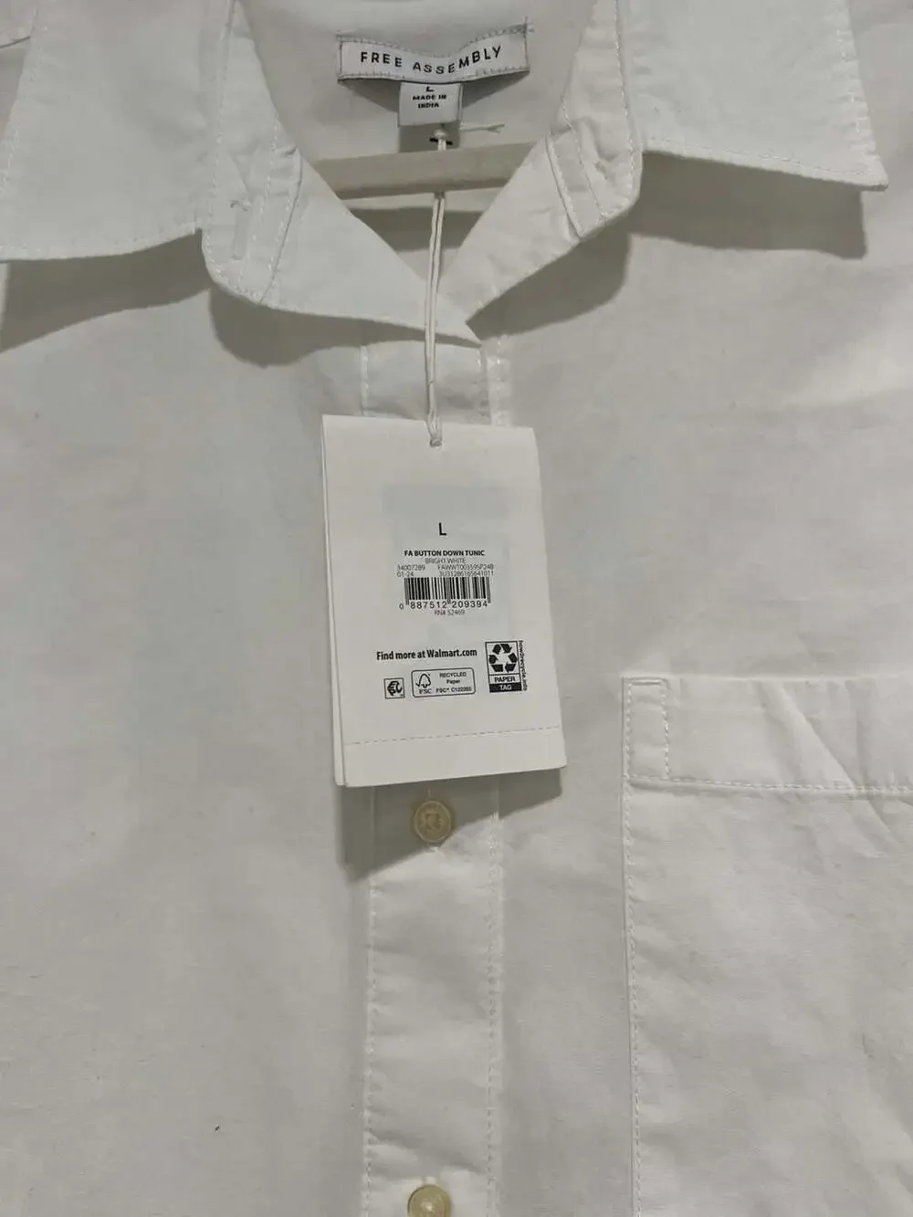 Free Assembly white button down - Picture 5 of 7